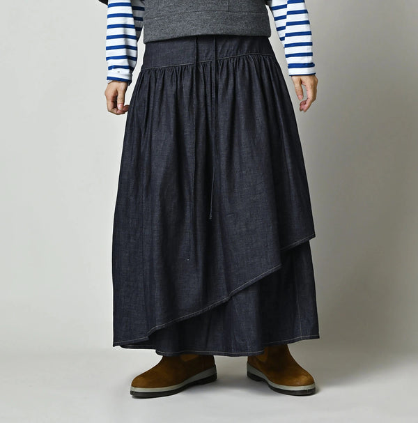 45R 45 Petit Denim Multi Skirt Nou