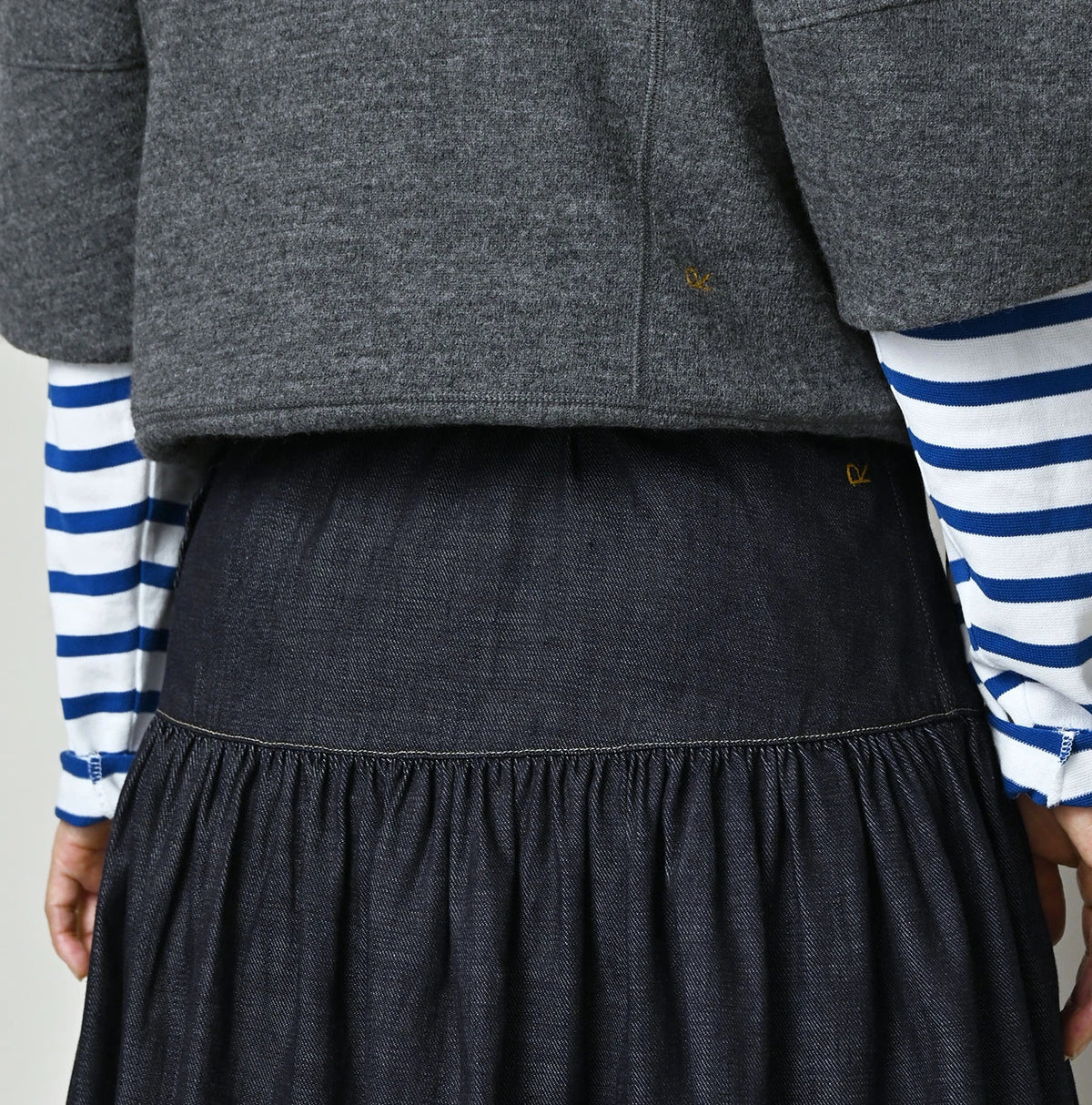 45R 45 Petit Denim Multi Skirt Nou