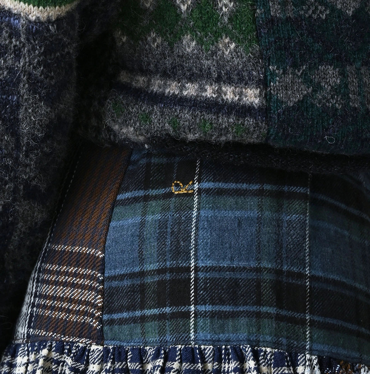 45R Treasure Patchwork Multi Skirt