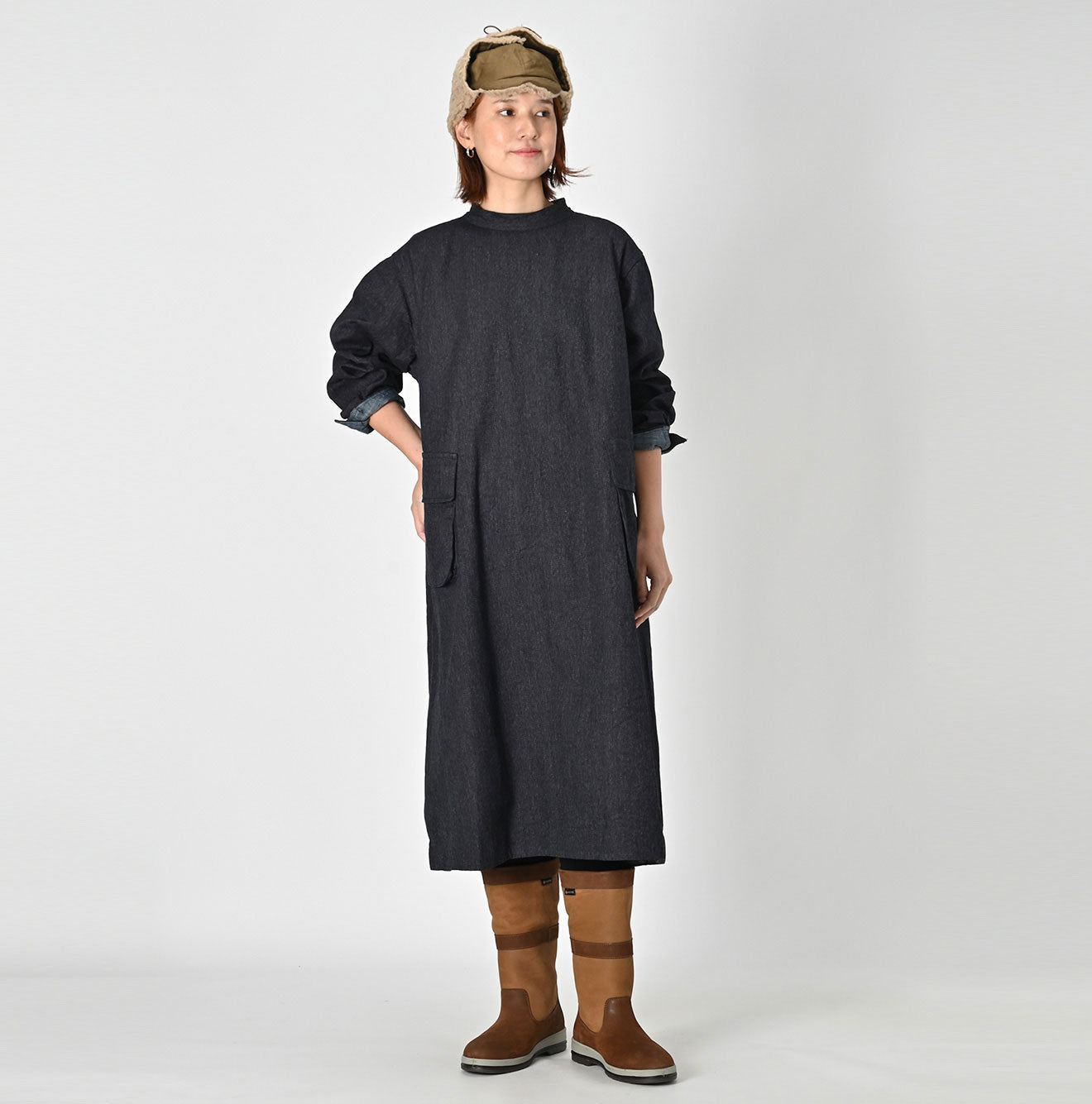 Indigo Yorimoku Kersey Sail Dress