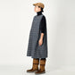 Indigo Cotton Tweed Dress