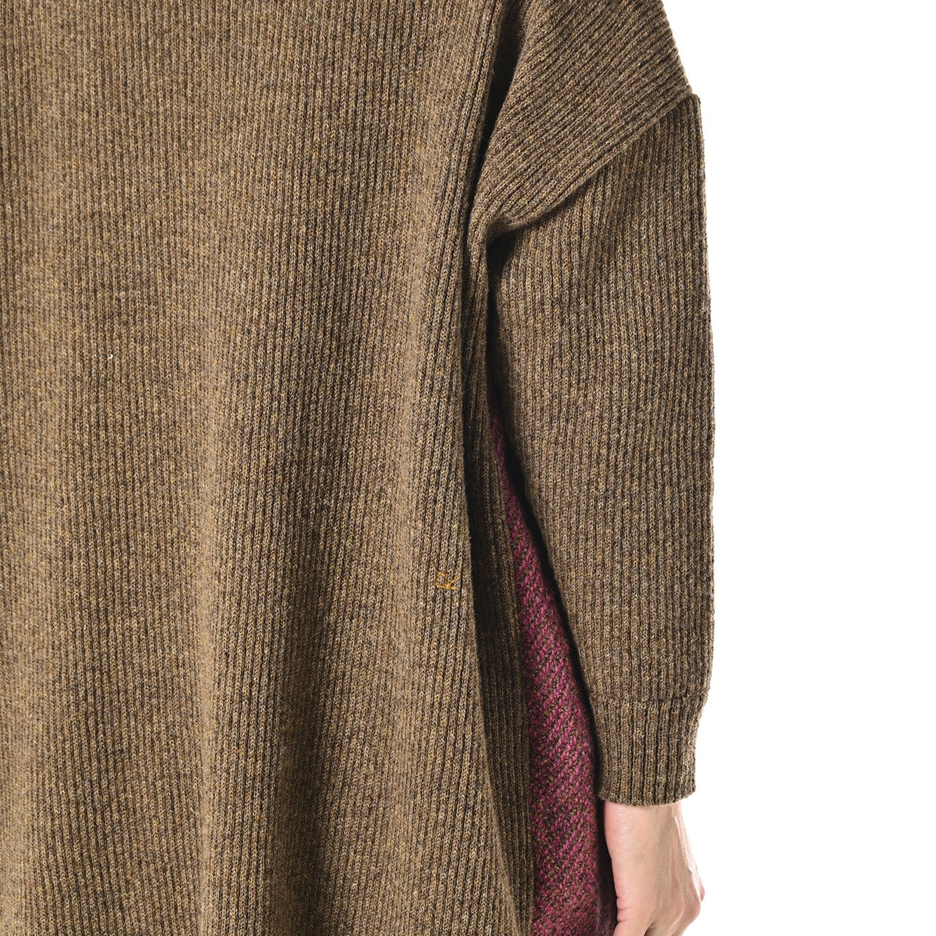 45R Shetland Knit Tweed Dress