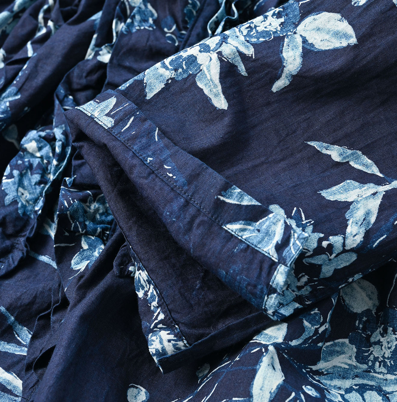 45R Indigo Khadi Noa Flower Cachecoeur Dress