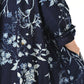 45R Indigo Khadi Noa Flower Cachecoeur Dress