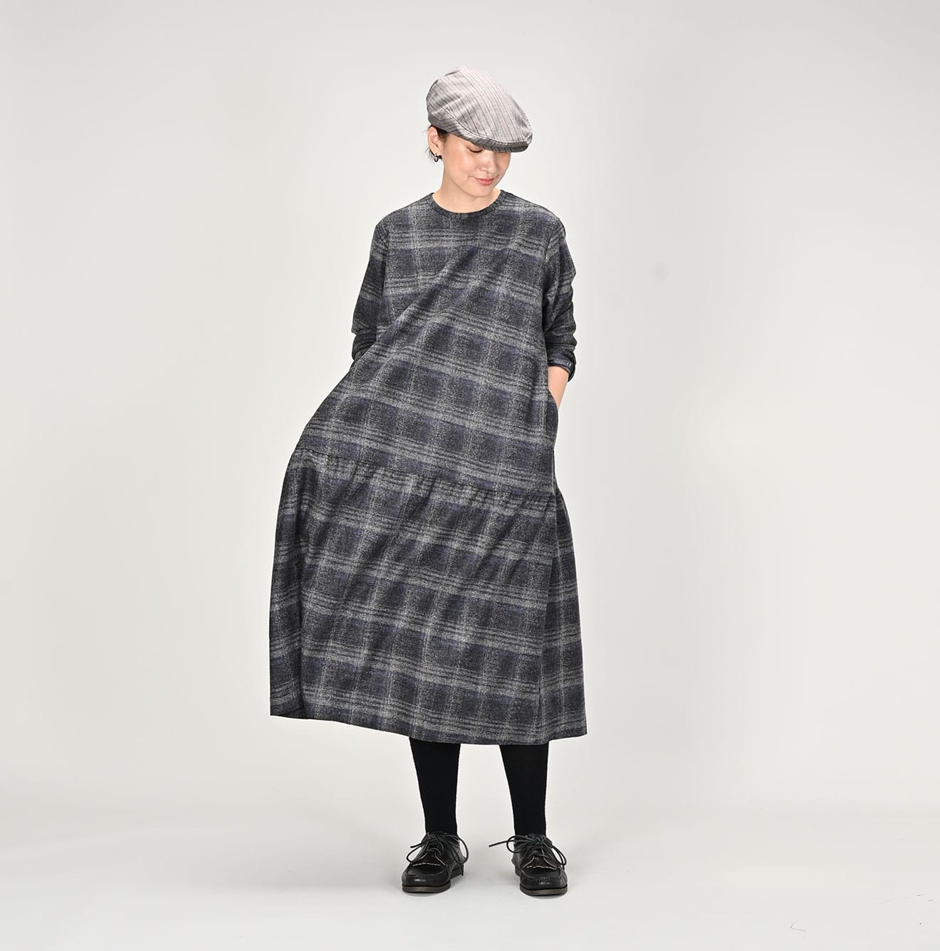 45R Jersey Flannel Dress