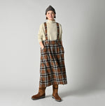 45R Indigo Flannel Apron Jumper Skirt