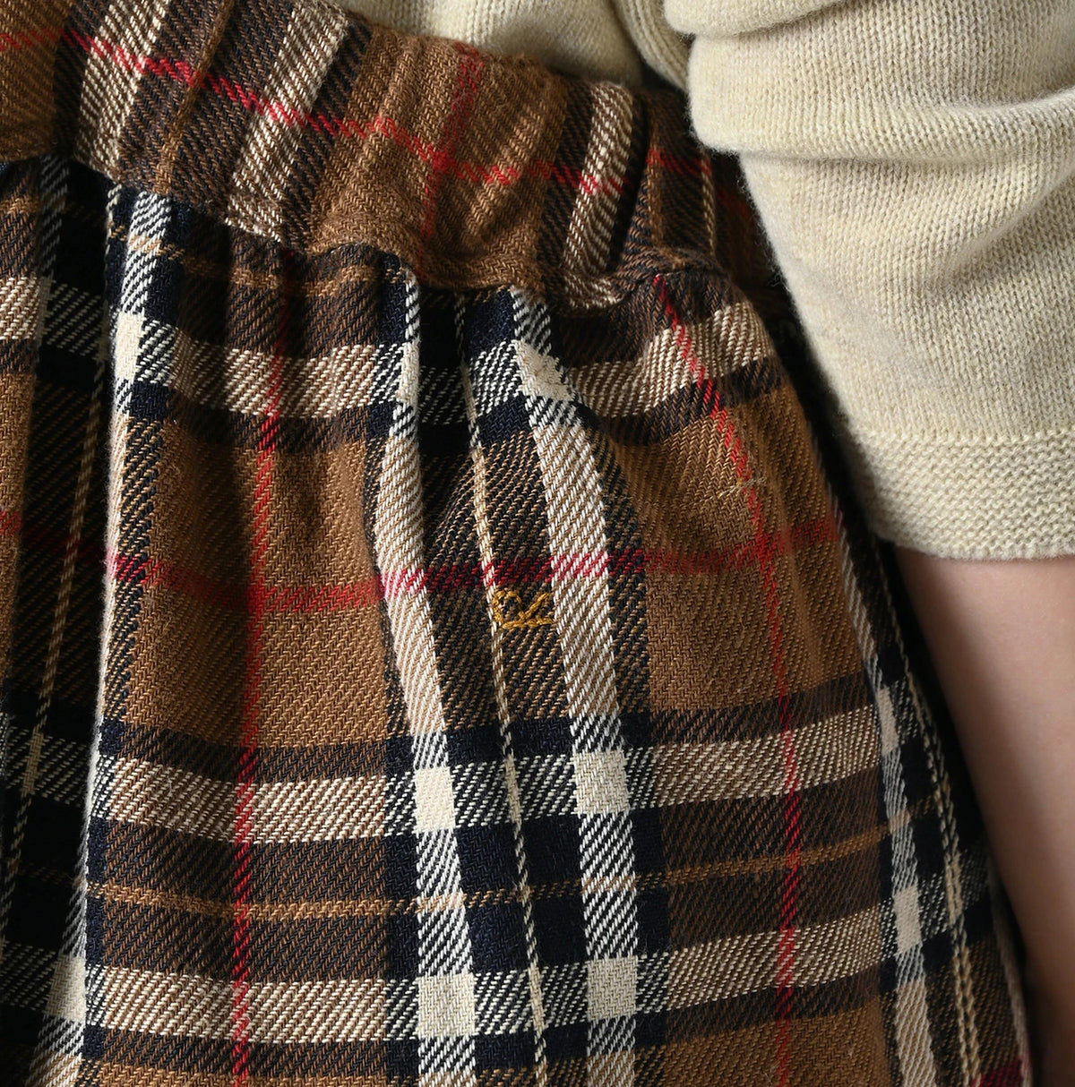 45R Indigo Flannel Apron Jumper Skirt - Image 11