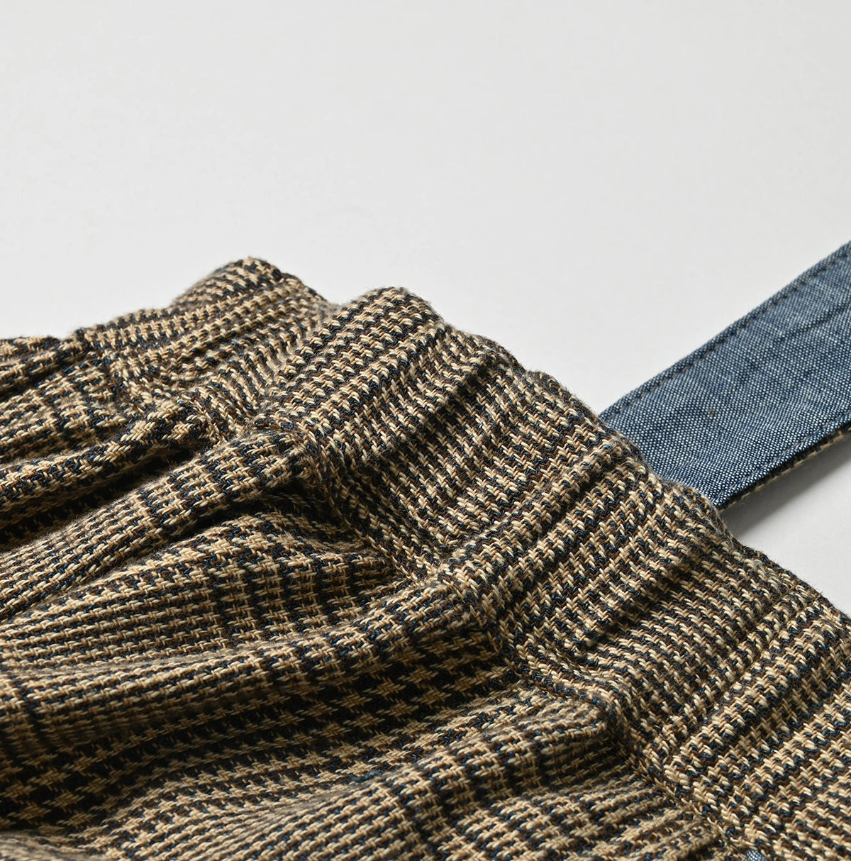 45R Indigo Flannel Apron Jumper Skirt