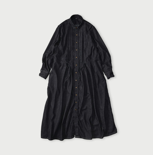 45R 45 Petit Denim Tuck Shirt Dress Nou