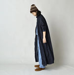 45R 45 Petit Denim Tuck Shirt Dress Nou