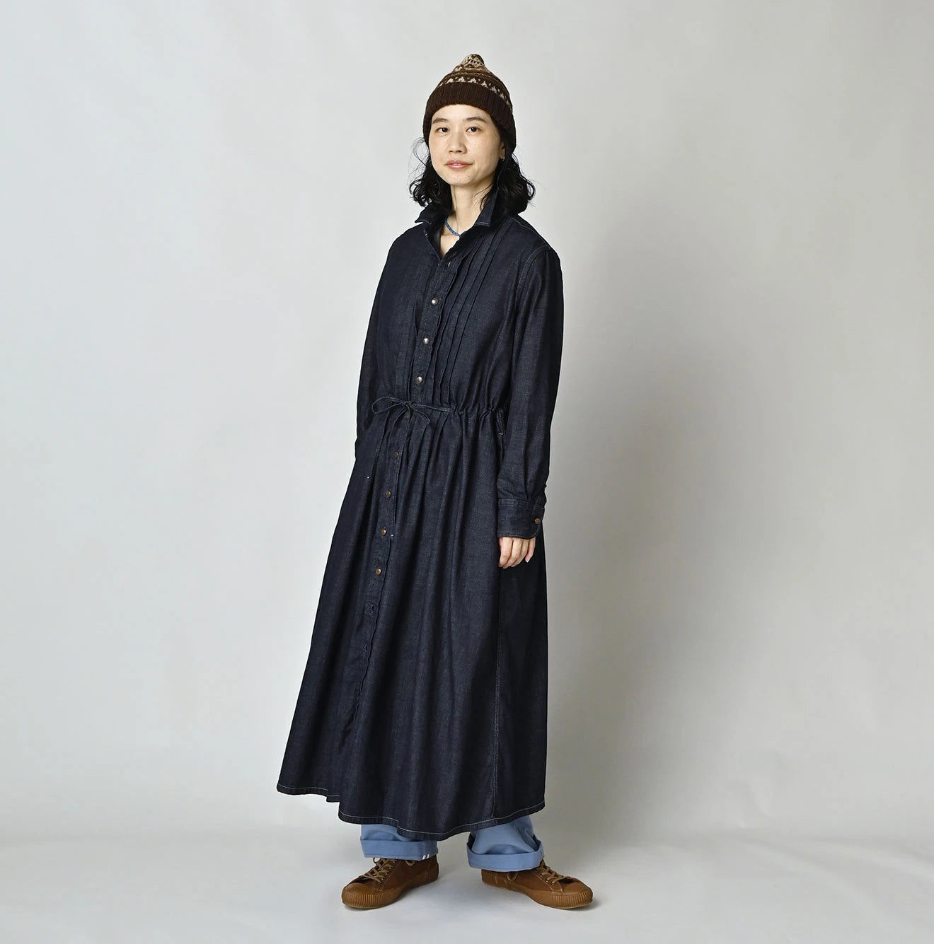 45 Petit Denim Tuck Shirt Dress Nou | 45R Official Online Store