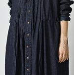 45R 45 Petit Denim Tuck Shirt Dress Nou