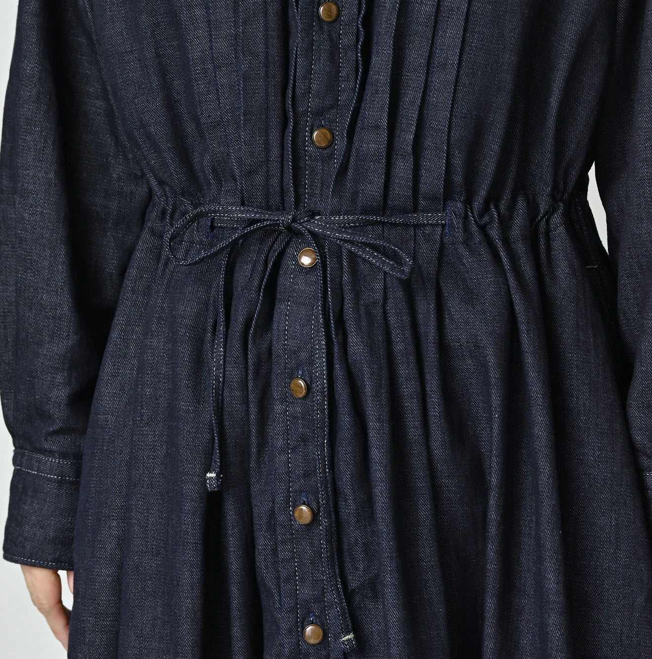 45 Petit Denim Tuck Shirt Dress Nou | 45R Official Online Store
