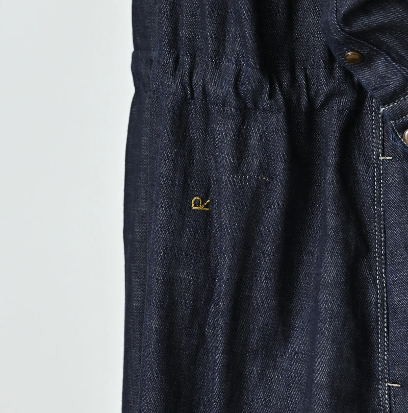 45R 45 Petit Denim Tuck Shirt Dress Nou - Image 14