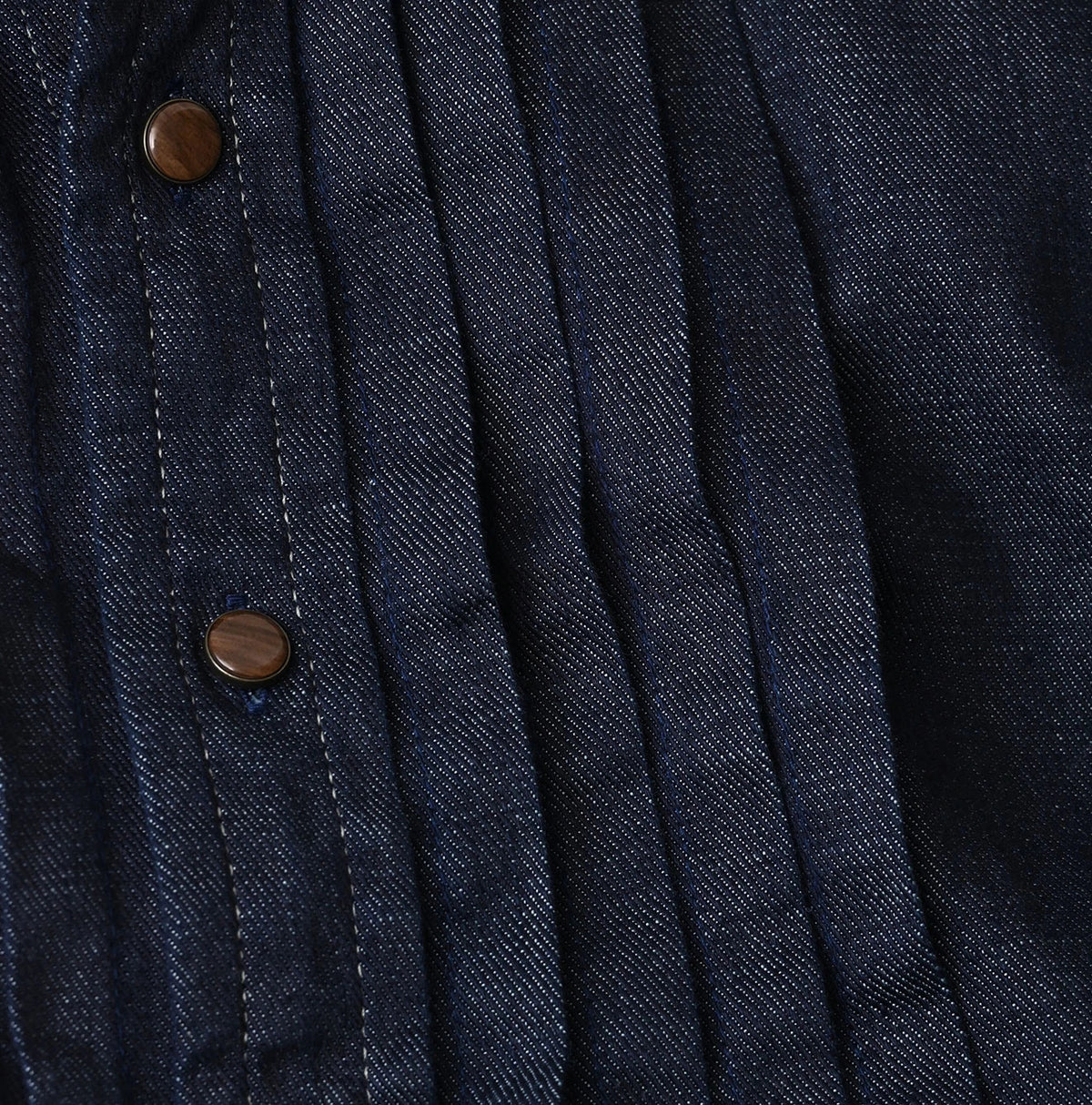 45R 45 Petit Denim Tuck Shirt Dress Nou