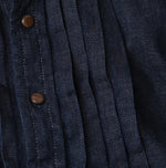 45R 45 Petit Denim Tuck Shirt Dress Nou