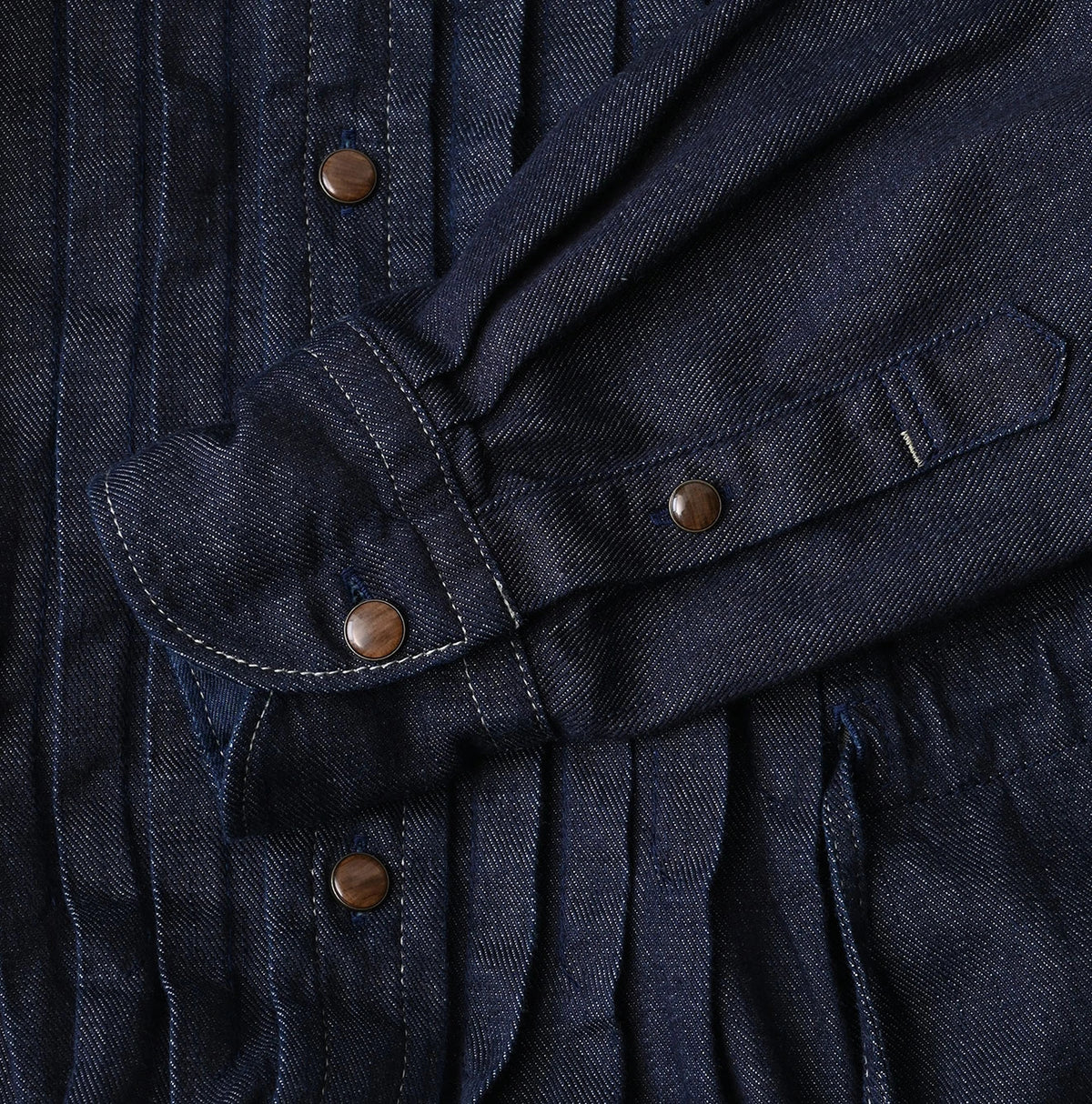 45R 45 Petit Denim Tuck Shirt Dress Nou