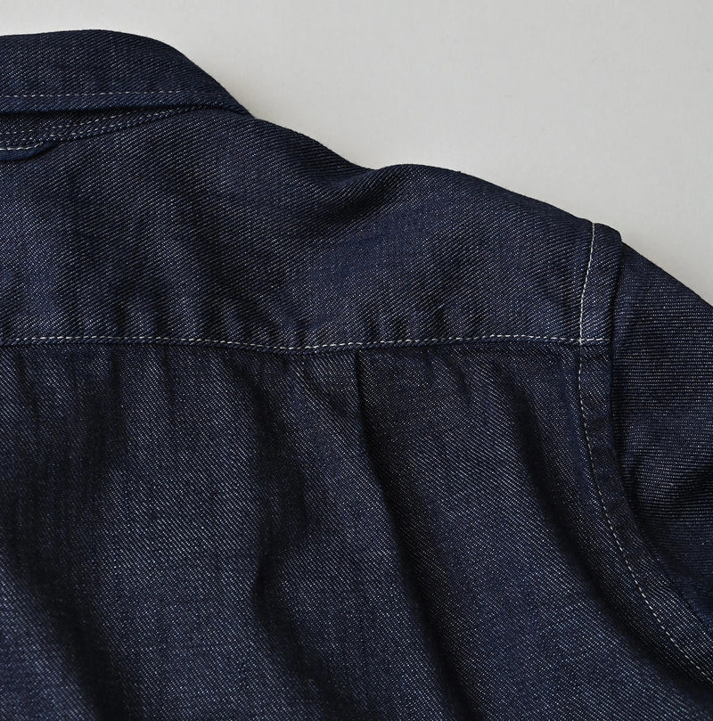 45R 45 Petit Denim Tuck Shirt Dress Nou - Image 22