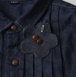 45R 45 Petit Denim Tuck Shirt Dress Nou
