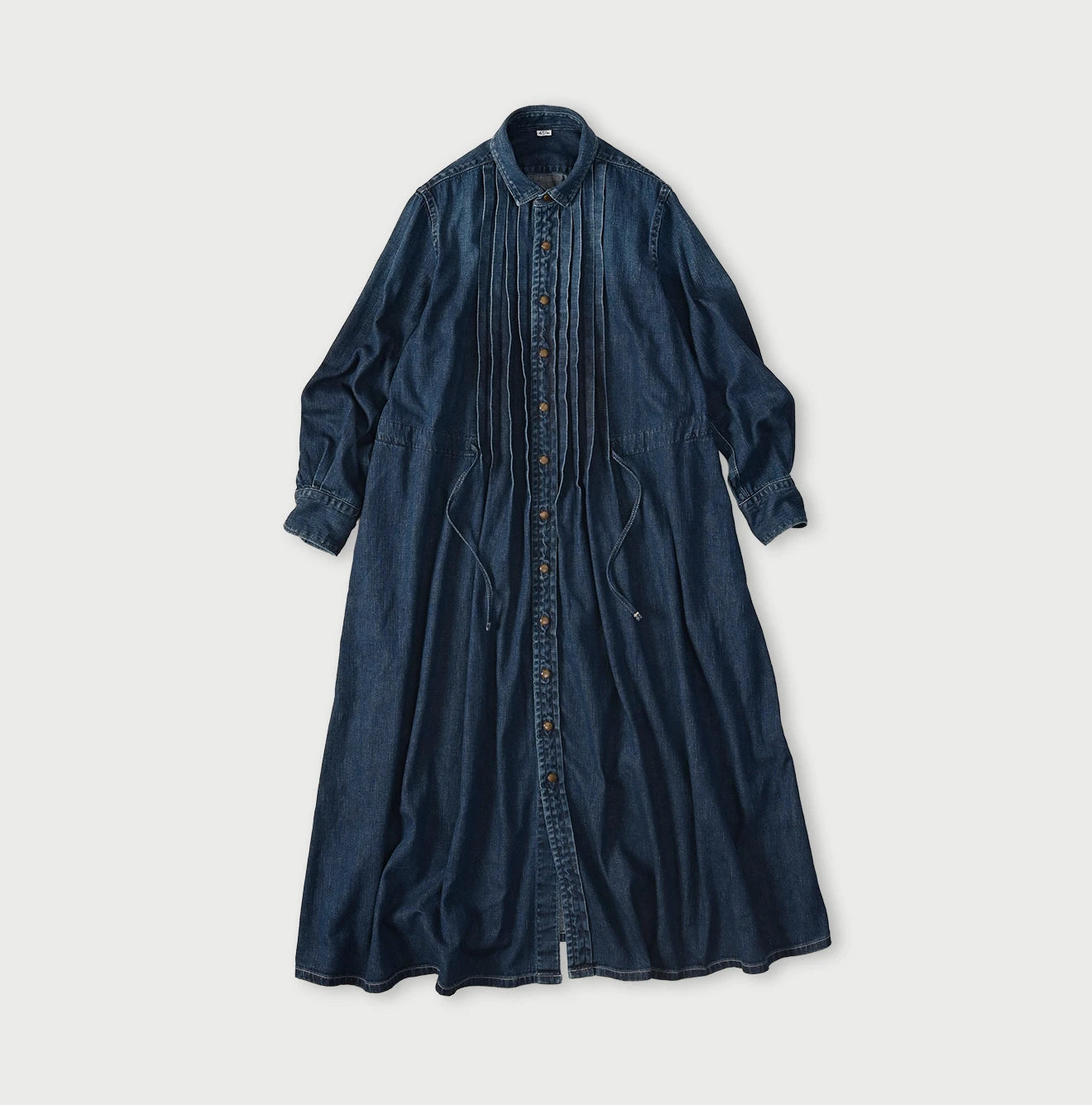 45r/45rpm プチデニム×レースのタックワンピース　タグ付き新品！ 45 Petit Denim Tuck Shirt Dress Distressed | 45R Official Online