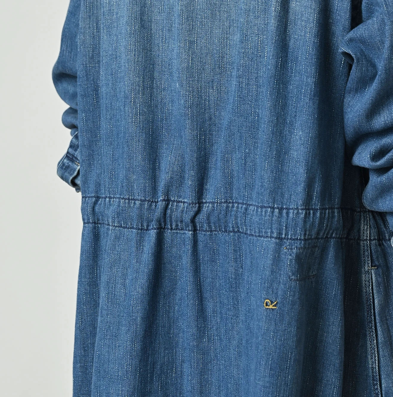 45 Petit Denim Tuck Shirt Dress Distressed | 45R Official Online