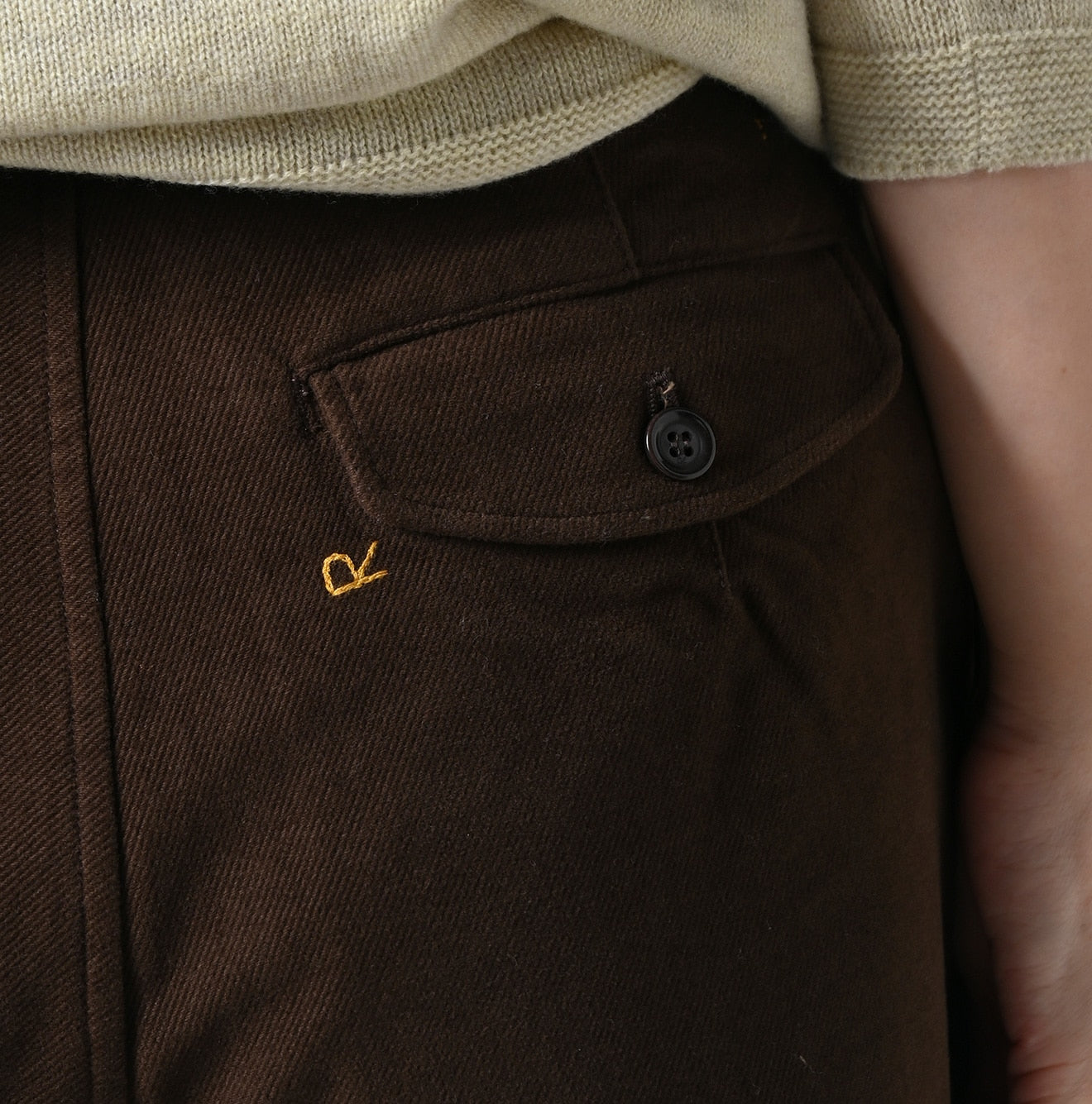 45R Mole Serge Stretch Charlotte Baggy Pants - Image 14