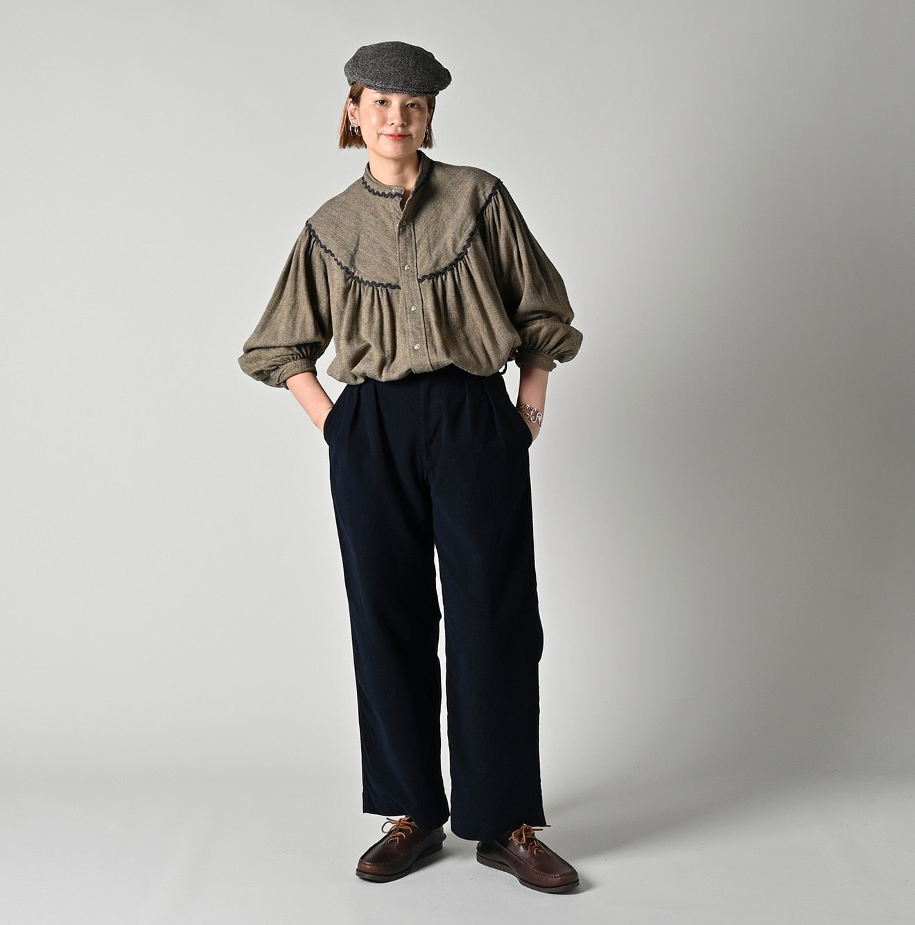45R Mole Serge Stretch Charlotte Baggy Pants