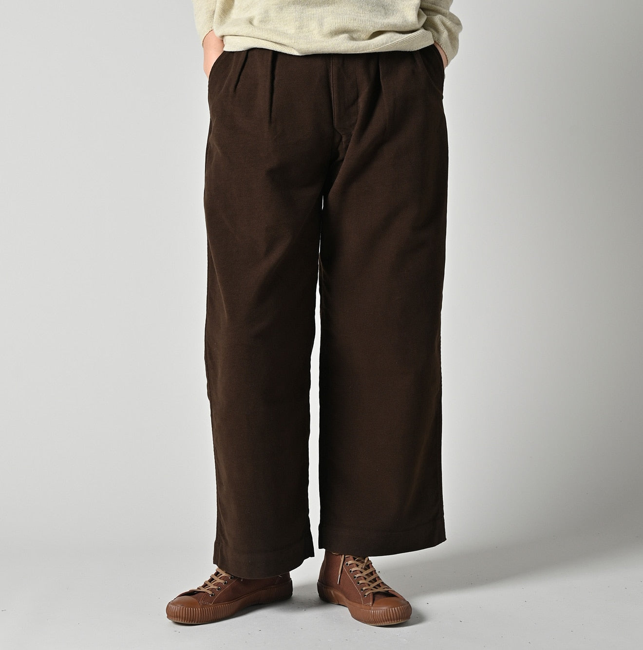 45R Mole Serge Stretch Charlotte Baggy Pants - Image 5