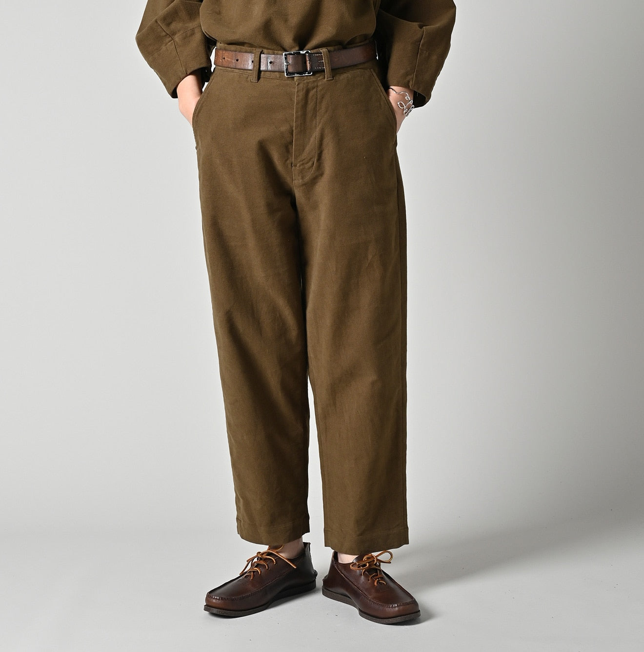 Mole Serge Stretch 908 Nîmes Pants | 45R Official Online Store