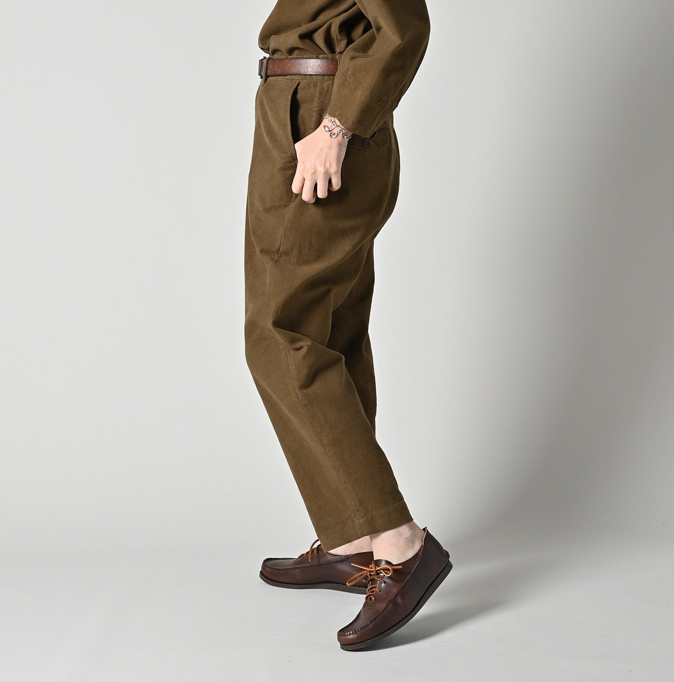 Mole Serge Stretch 908 Nîmes Pants | 45R Official Online Store