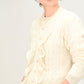 45R Shetland Lace Frilled Cardigan