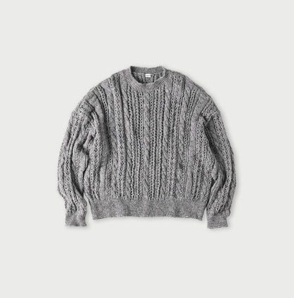 Shetland Cable Lace Sweater - 45R by 45rpm studio