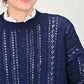 45R Shetland Cable Lace Sweater