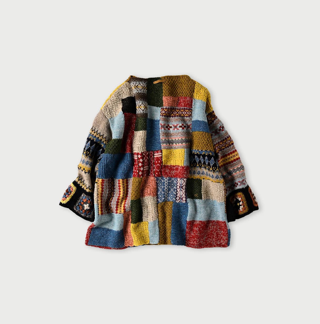 45R Tamatebako Patchwork Tunic Sweater