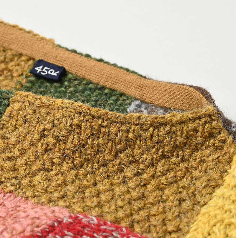 45R Tamatebako Patchwork Tunic Sweater