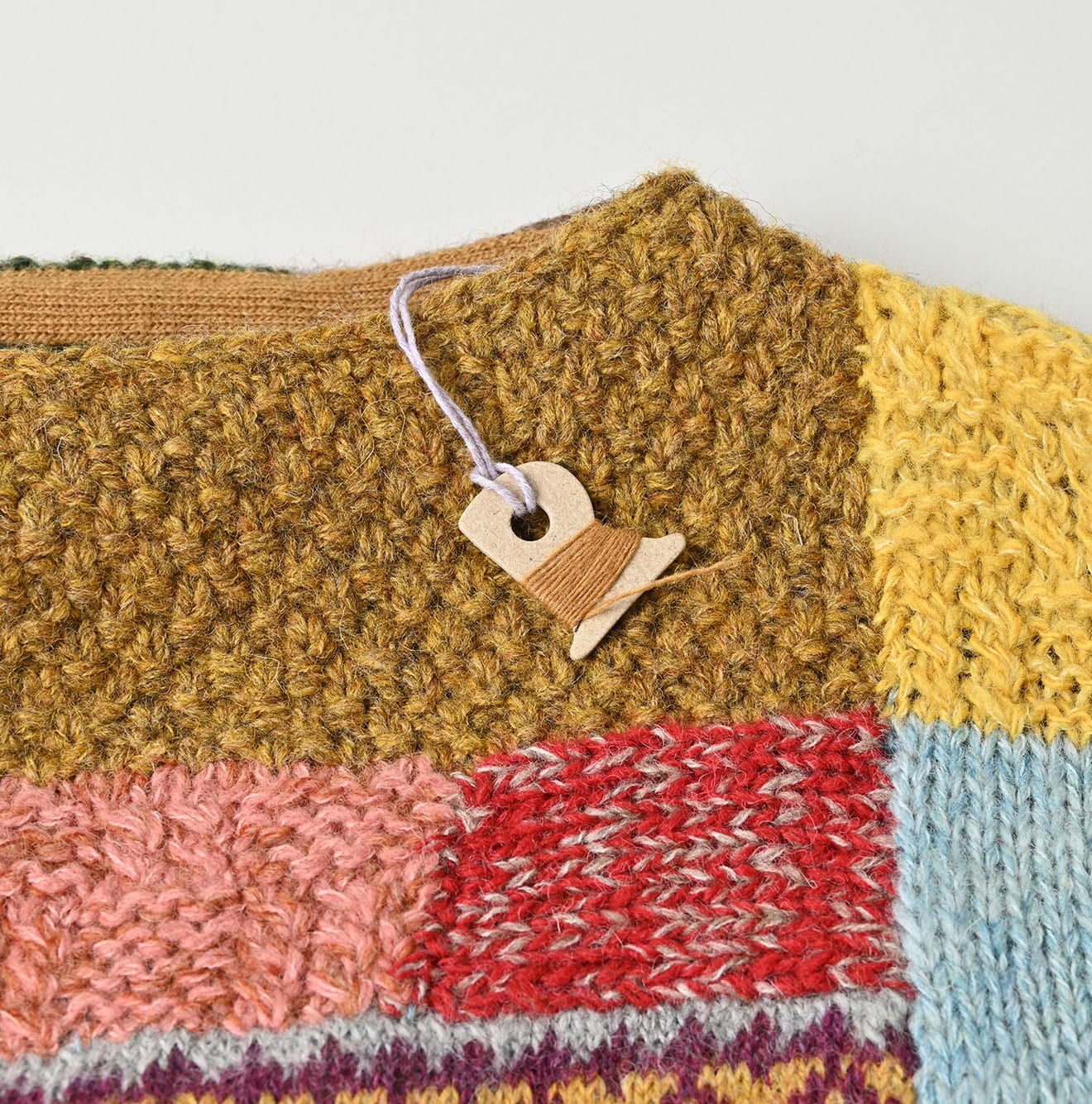 45R Tamatebako Patchwork Tunic Sweater