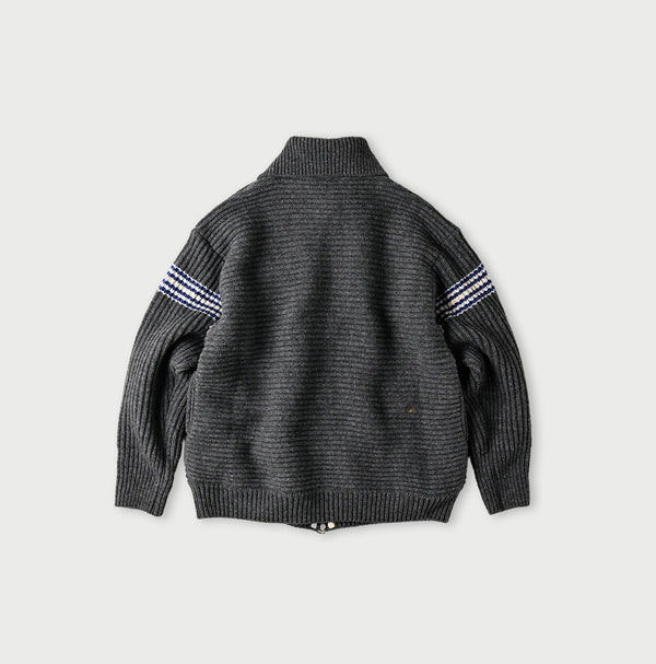 45R Rib Felted Wool Snow Blouson