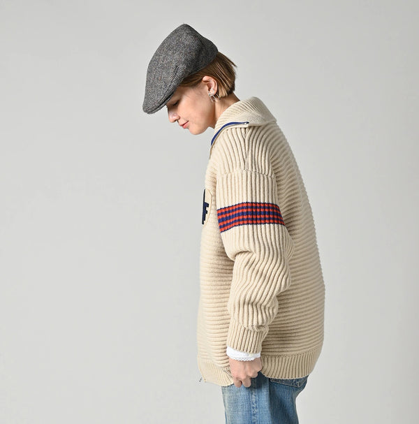 45R Rib Felted Wool Snow Blouson