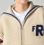 45R Rib Felted Wool Snow Blouson