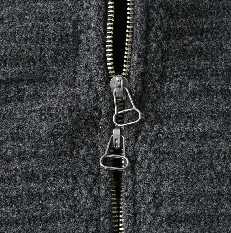 45R Rib Felted Wool Snow Blouson - Image 12