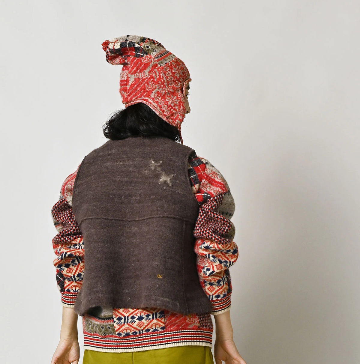 45R Donkey Felted Tent Vest