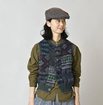 45R Felted Jacquard Patchwork Vest