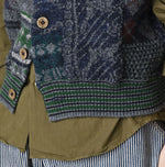 45R Felted Jacquard Patchwork Vest