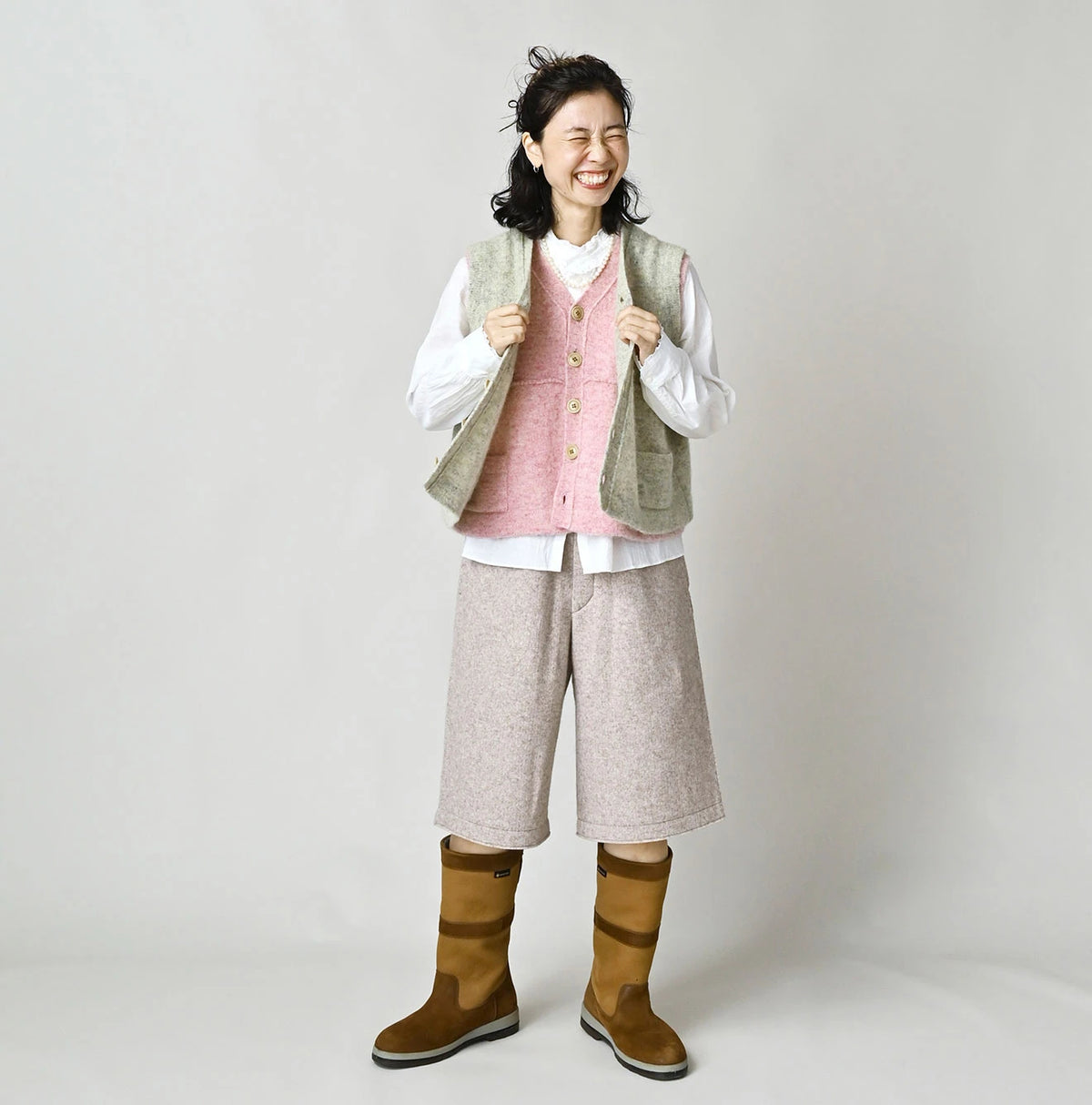 45R Shetland Felted Vest - Image 17