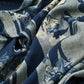 45R Indigo Supima Twill Noaflower FUROSHIKii