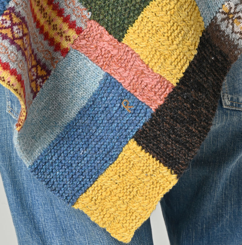 45R Tamatebako Patchwork Poncho