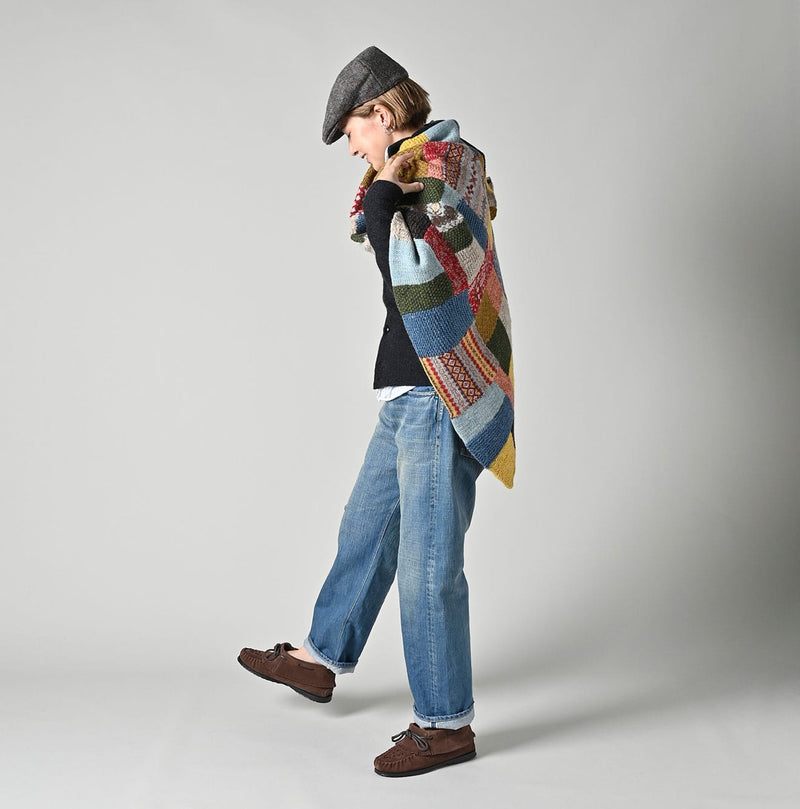 45R Tamatebako Patchwork Poncho