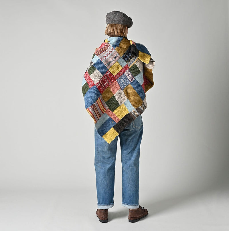 45R Tamatebako Patchwork Poncho