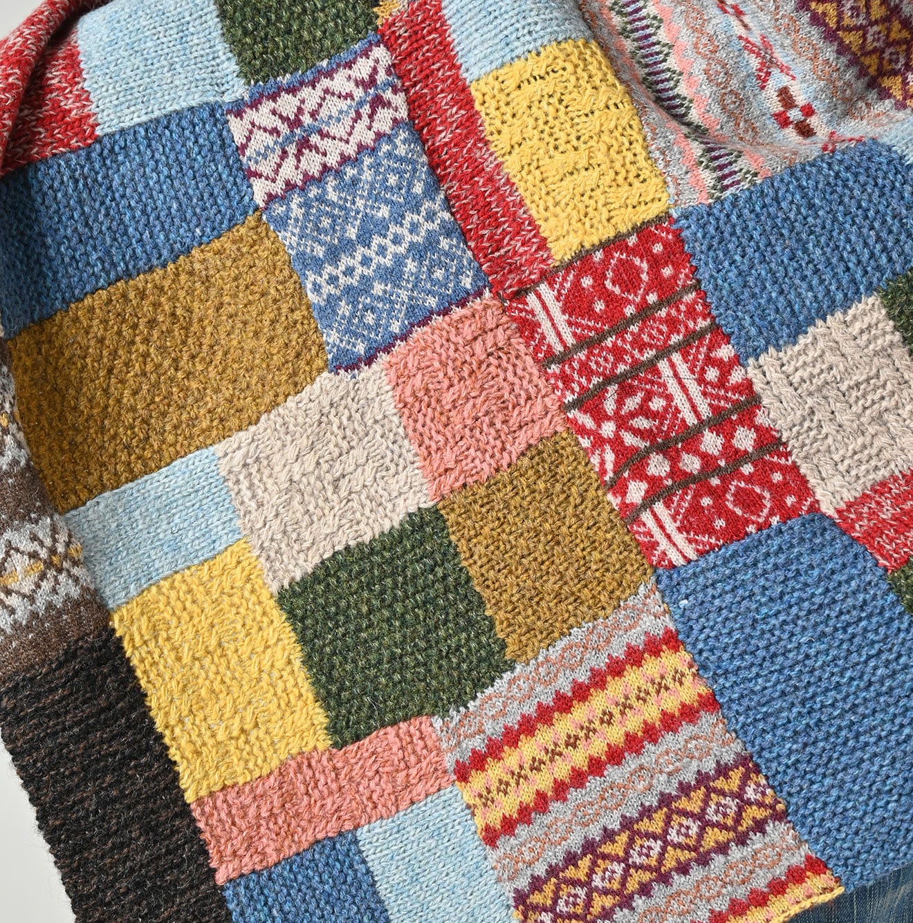 45R Tamatebako Patchwork Poncho