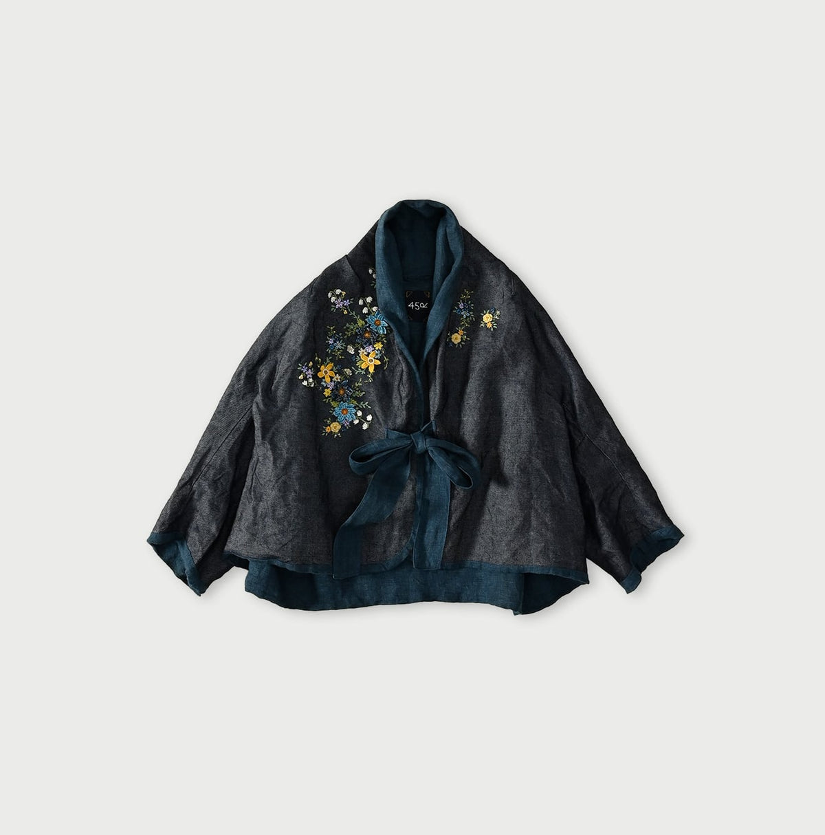 45R Ai Indigo Embroidery Bolero